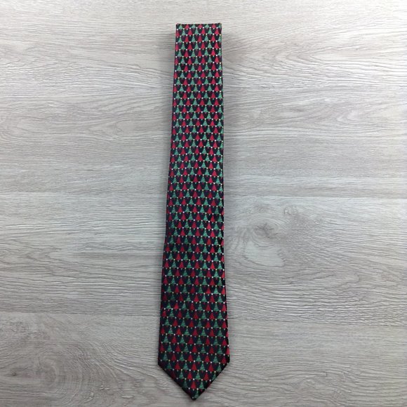 Hallmark Black Christmas Trees Tie - Picture 1 of 3